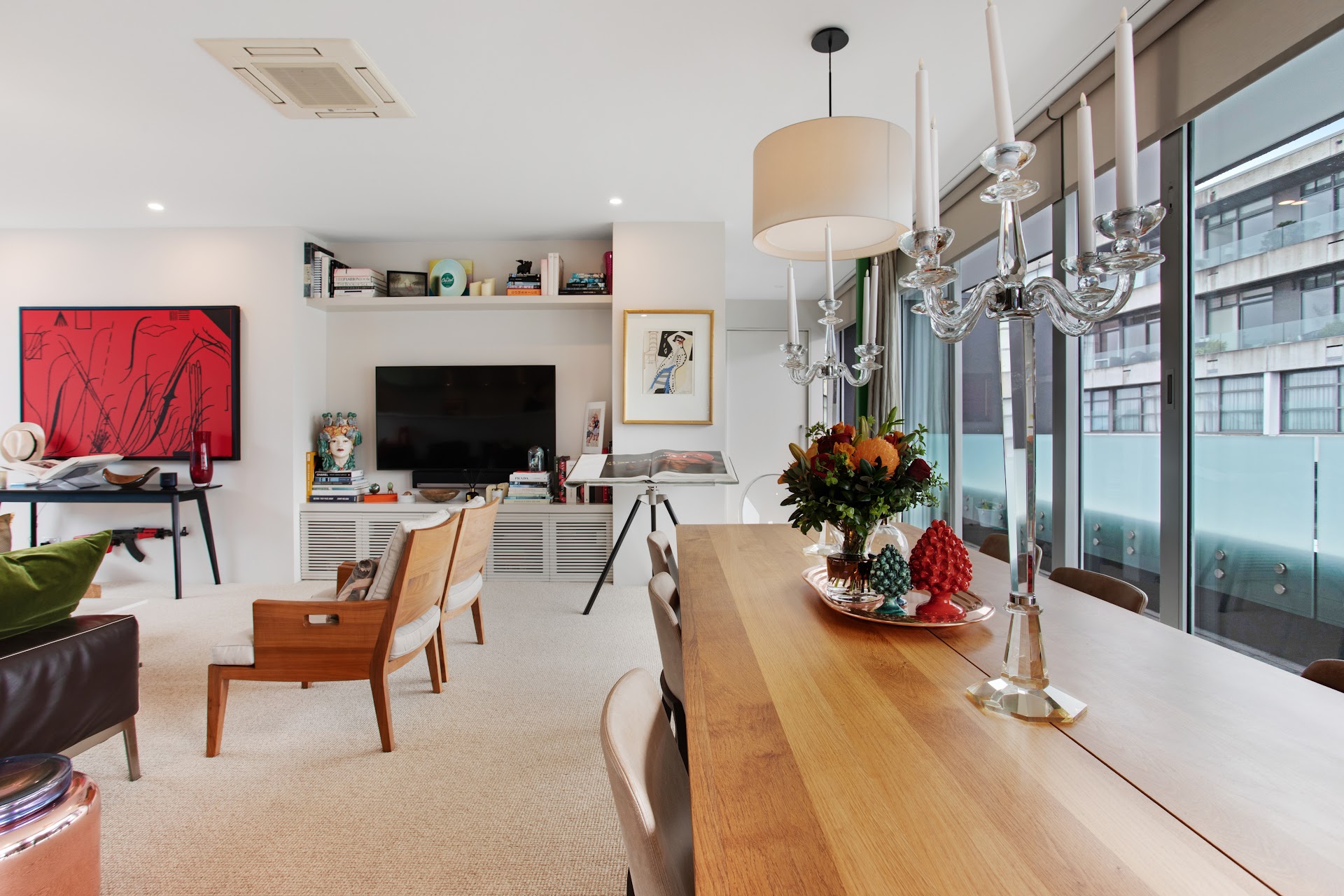 Parnell apartment living and dining after refurbishment